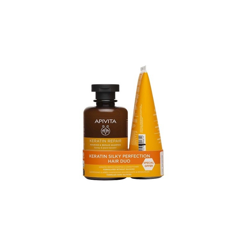 APIVITA Promo Keratin repair με Σαμπουάν 250ml & Conditioner 150ml