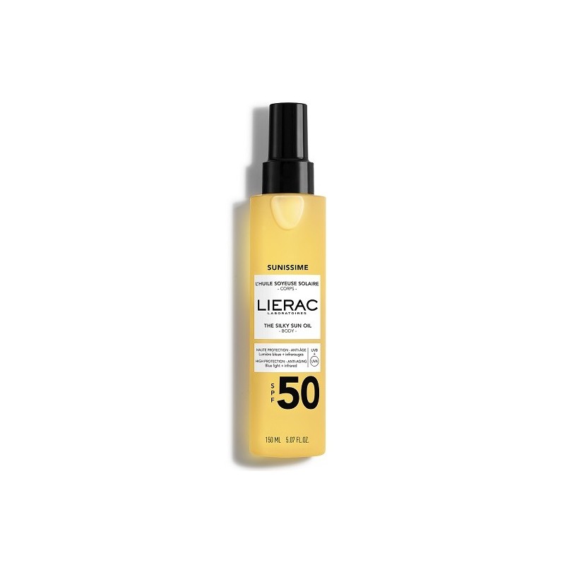 LIERAC Sunissime αντηλιακό λάδι μαυρίσματος Spf50 150ml