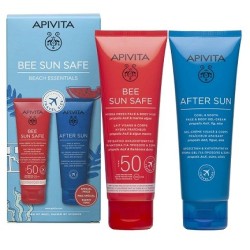 APIVITA Bee sun safe Travel pack με Αντηλιακό προσώπου-σώματος Spf50 100ml & After sun 100ml