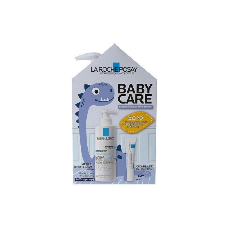 LA ROCHE-POSAY Lipikar baume light AP M 400ml & ΔΩΡΟ Cicaplast baume B5 15ml