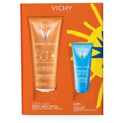 VICHY Capital Soleil Αντηλιακό Γαλάκτωμα Σώματος SPF50+ 300ml & ΔΩΡΟ After sun 100ml