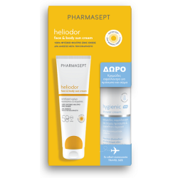PHARMASEPT Heliodor sun cream face & body Spf50 150ml & ΔΩΡΟ Hygienic shower cream 100ml